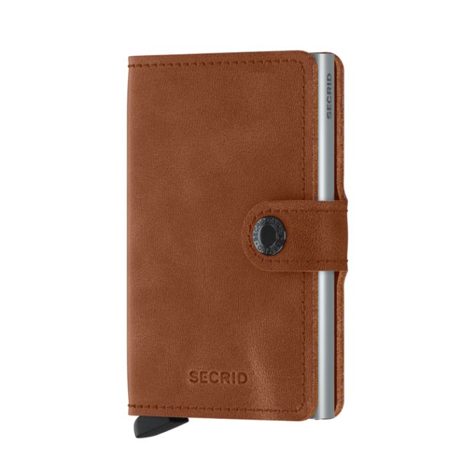 Secrid Miniwallet Vintage Cognac Silver