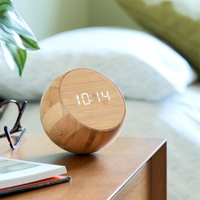 Gingko Tumbler Click Clock Bamboo