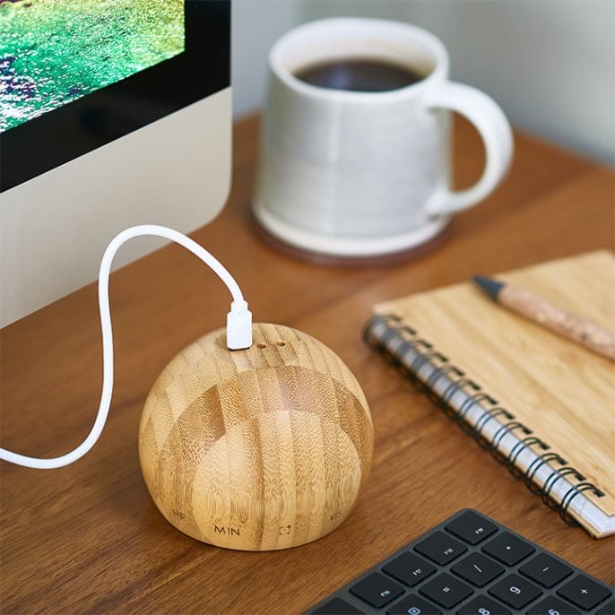 Gingko Tumbler Click Clock Bamboo