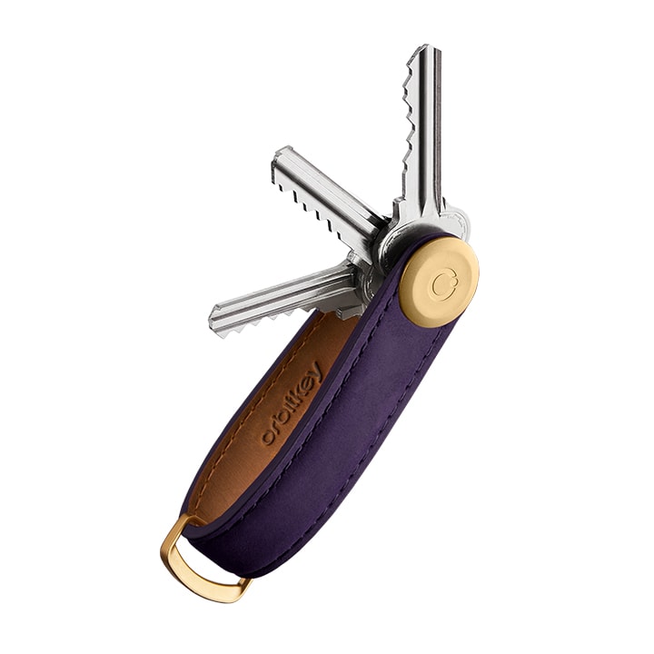 Orbitkey 2.0 Crazy Horse - Sleutelhanger - Aubergine Purple