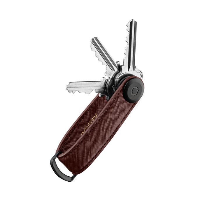 Orbitkey Saffiano Leather Dark Cherry