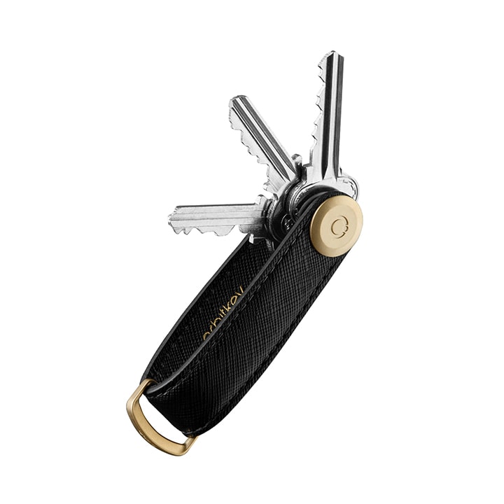 Orbitkey 2.0 Saffiano Leather - Sleutelhanger - Liquorice