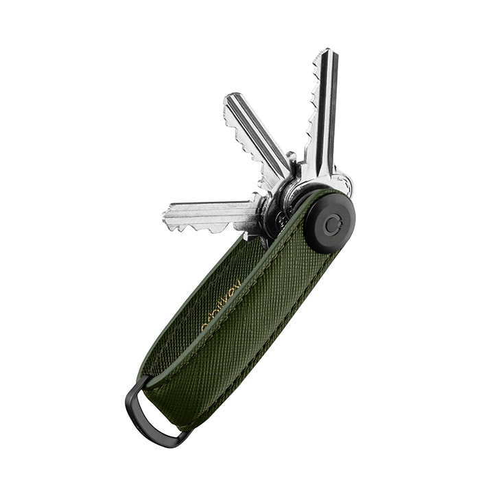Orbitkey 2.0 Saffiano Leather - Sleutelhanger - Olive