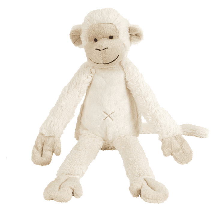 Happy Horse - Knuffel Monkey Mickey - 28 cm Ivoorkleur
