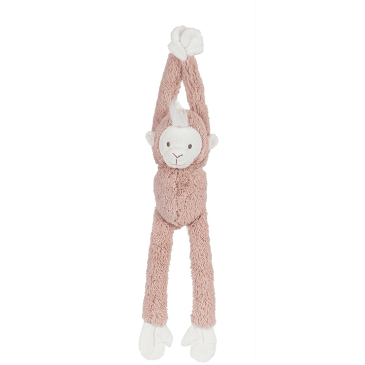 Happy Horse - Knuffel Monkey Mickey met Geluid - 40 cm Oud Roze