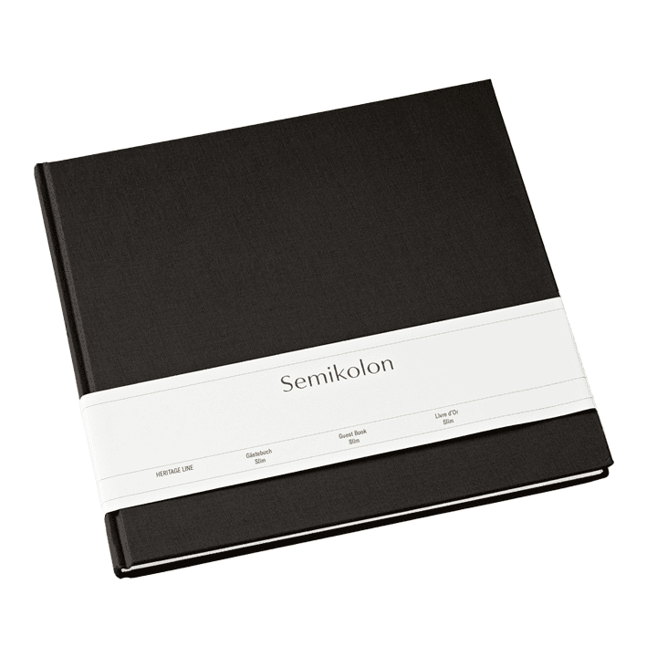 Semikolon - Gastenboek - Zwart